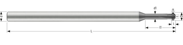Utensile HM ALH 0366 - Vista con quotature