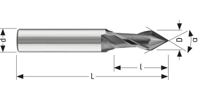 Utensile HM ALH 320 - Vista con quotature