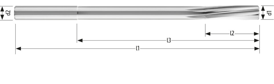 Utensile HM ALR 504 - Vista con quotature