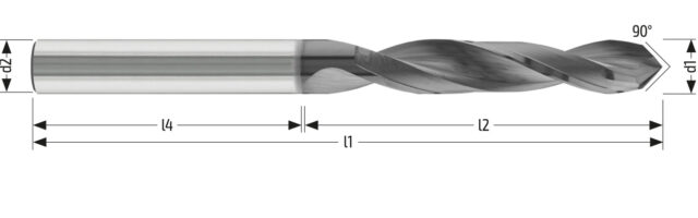 Utensile HM CMP 1780 - Vista con quotature