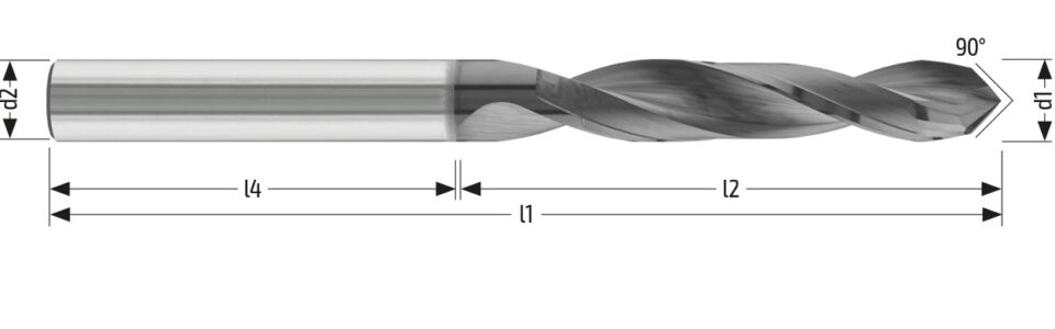 Utensile HM CMP 1780 - Vista con quotature