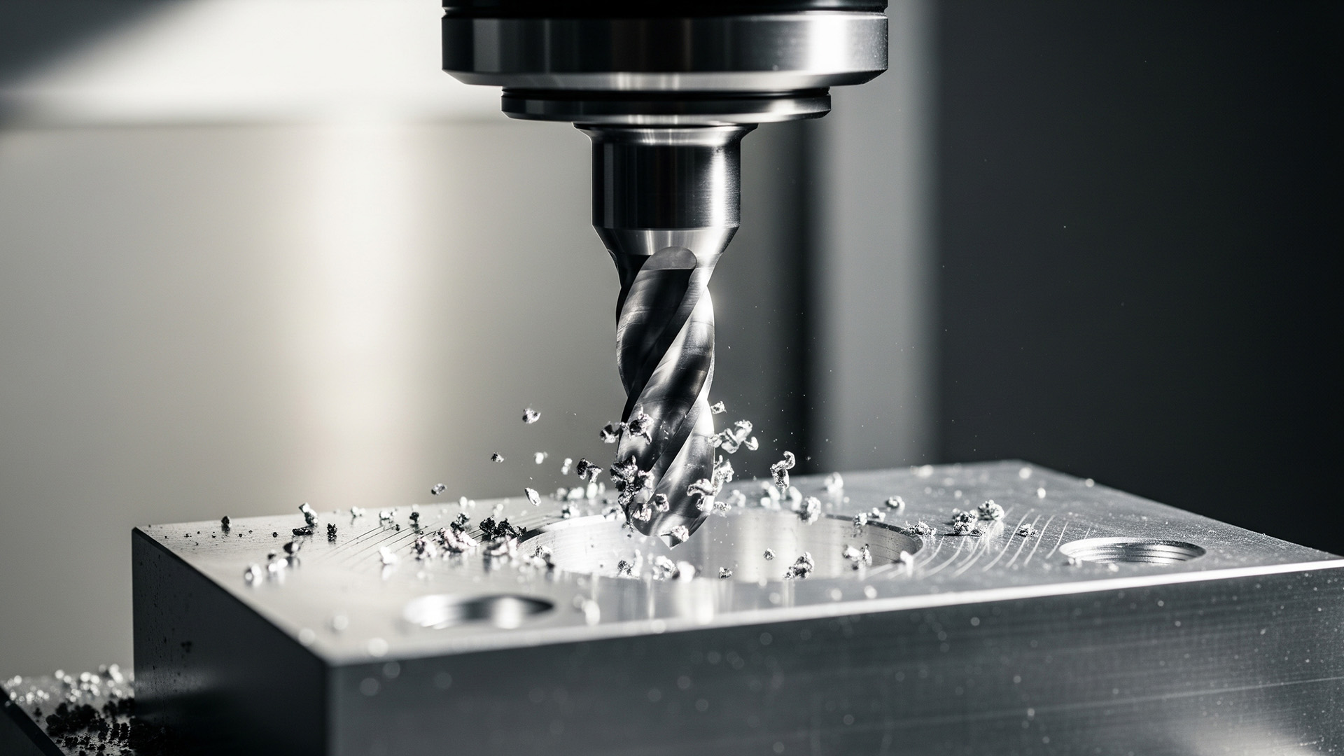 Machining a metal block