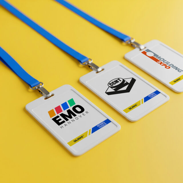 Badge di alcune fiere di settore