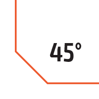 45°- Abschrägung