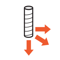 Horizontal Diagonal Vertikal