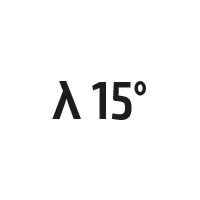 λ 15°