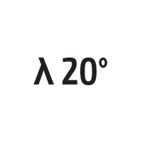 λ 20°