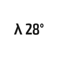 λ 28°