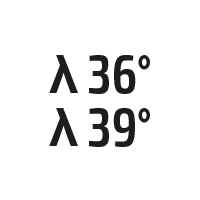 λ 36° λ 39°