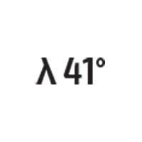 λ 41°