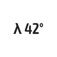λ 42°