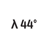 λ 44°